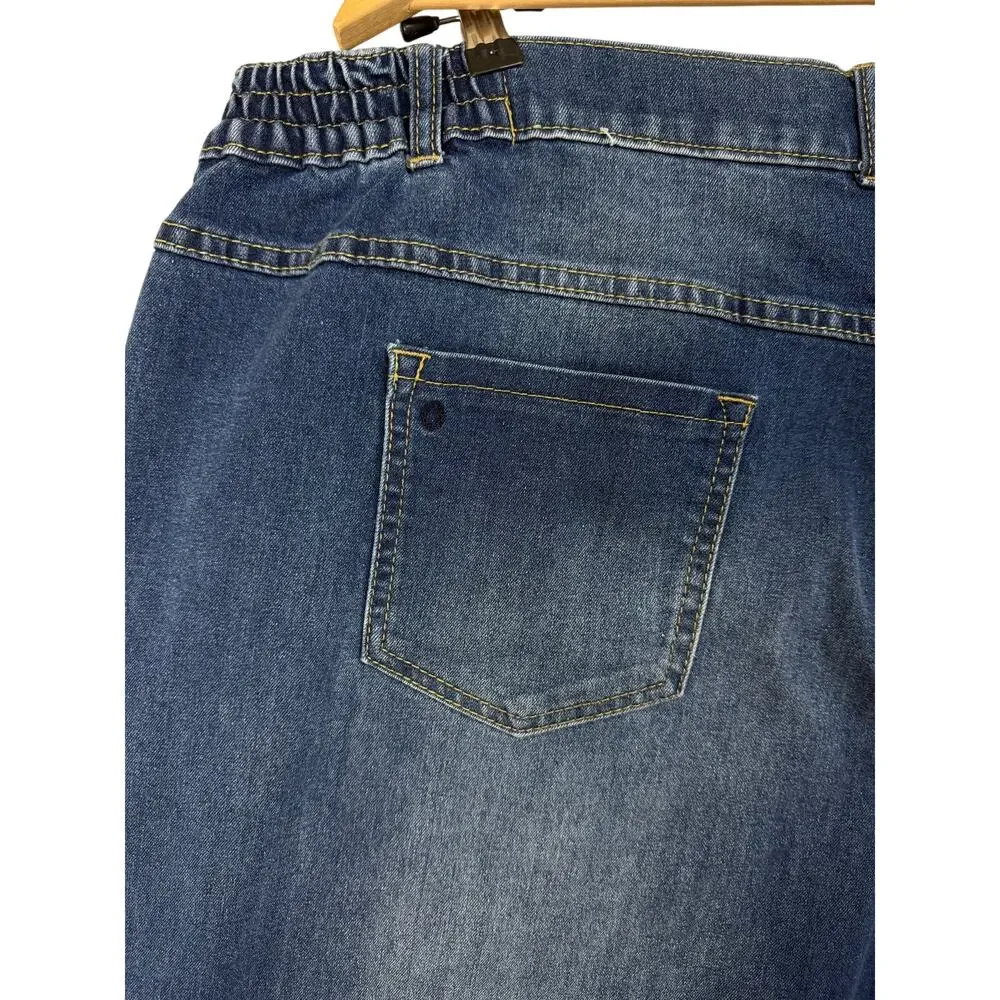 Catherines Right Fit Jeans Plus Sz 20WP Moderately‎ Curvy Cropped